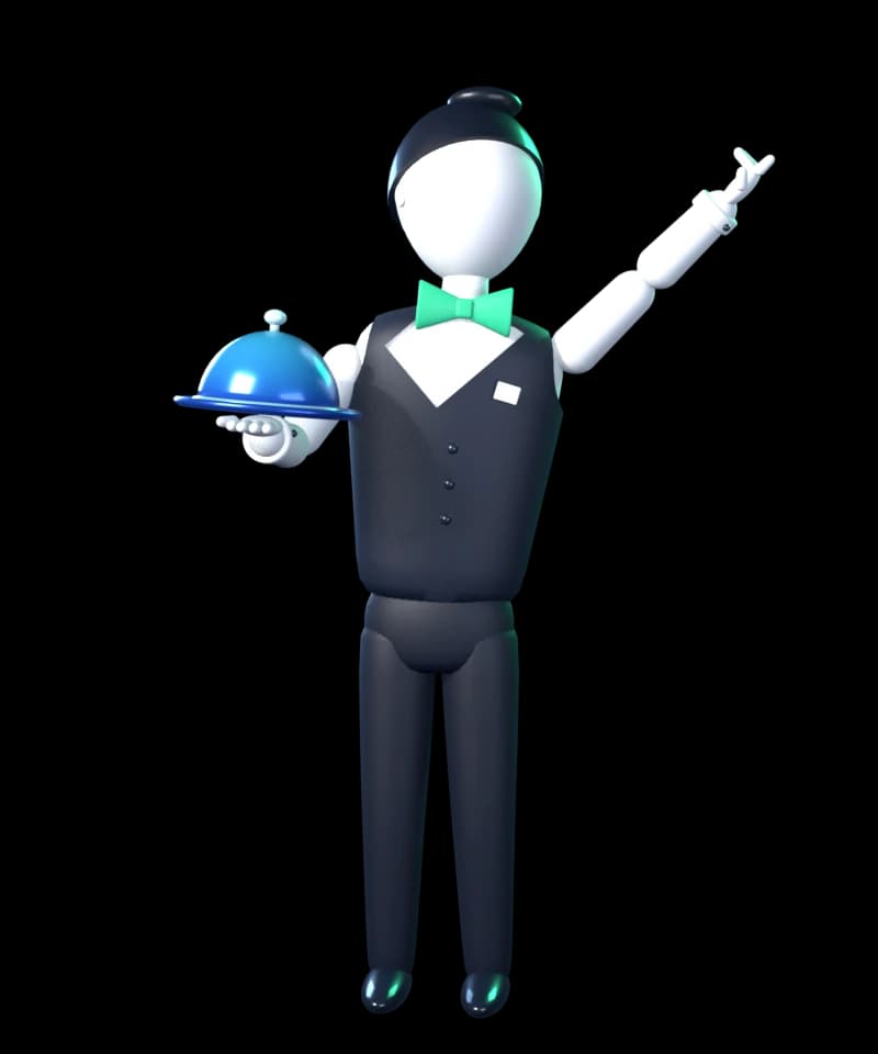 Tisch butlAIr als 3D-Figur