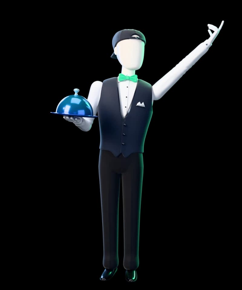 Tisch butlAIr als 3D-Figur